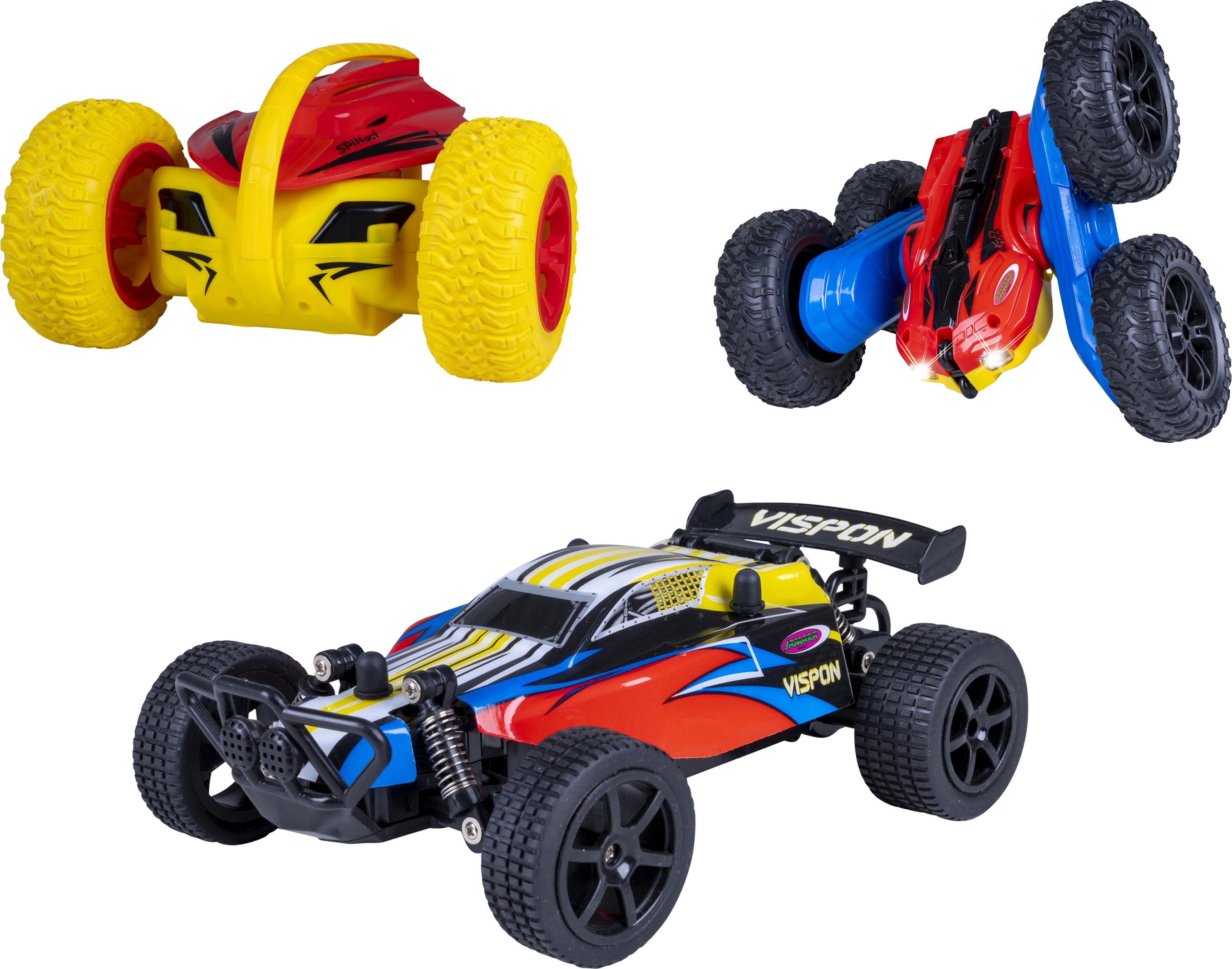JAMARA Ferngesteuertes Stuntcar SPINact / Vispon Buggy/ X-F2