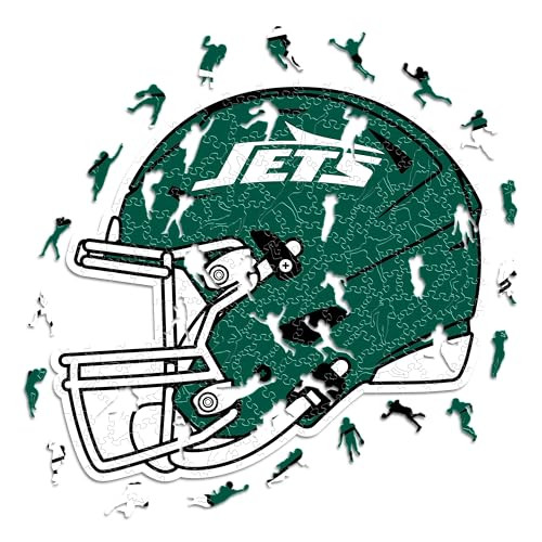 Iconic Puzzles New York Jets Helm Houten Puzzel 500 stuks