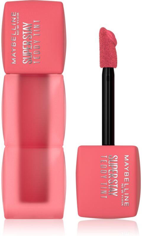 MAYBELLINE NEW YORK SuperStay Teddy Tint Ultramat langtidsholdbar læbestift Skygge 40 Petalcore 5 ml