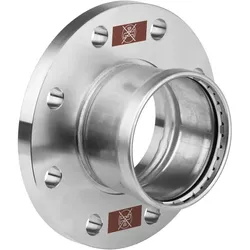 Viega, Zubehör Sanitärinstallation, XL-Flanschübergang Temponox m SC Pressanschl P 10/16 f. DN65x76,1mm