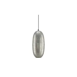 Pendelleuchte   , silber , Maße (cm): H: 150  Ø: 20