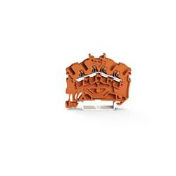 WAGO 2202-6402 Durchgangsklemme Käfigzugfederanschluss Orange 100 St. Piece