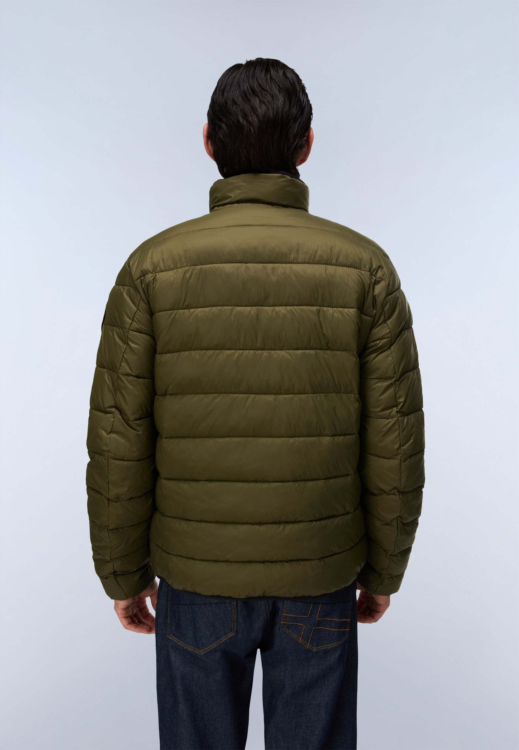 Steppjacke NAPAPIJRI "Napapijri Steppjacke AERONS S 4", Herren, Gr. S, grün, Obermaterial: 100% Polyamid Polyam.recyc., Jacken Steppjacke grün S