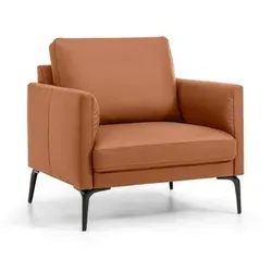 Segmüller Werkstätten Sessel Silenzio03 Leder Braun Cognac