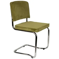 2er-Set Zuiver Freischwinger Ridge Rib Stoff Grün