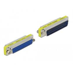 Delock 65040 VGA Adapter [1x D-SUB-Stecker 50pol. - 1x D-SUB-Buchse 50pol.] Silber vergoldete Steckkontakte