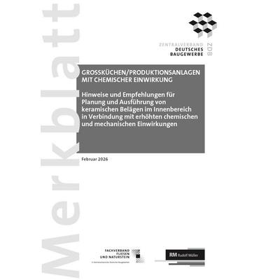 Merkblatt Großküchen/Produktionsanlagen mit chemischer Einwirkung: 2026-02, Zubehör von , RM Rudolf Müller Medien GmbH & Co. KG, 978-3-481-04905-8