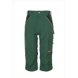 Planam, Arbeitshose, Plaline Arbeitskleidung dreiviertel Hose grün schwarz L (L)