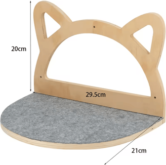 Uplift Curations Wall Mounted Cat Tree With Sisal Scratching Post Hammock And Climbing Platforms cat Platform 2