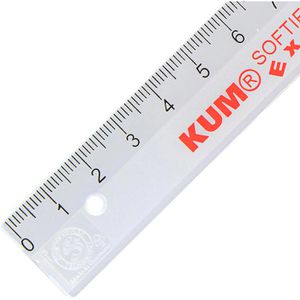 Kum Lineal Softie Flex Extreme 2250919, 15 cm, Kunststoff, flexibel, transparent