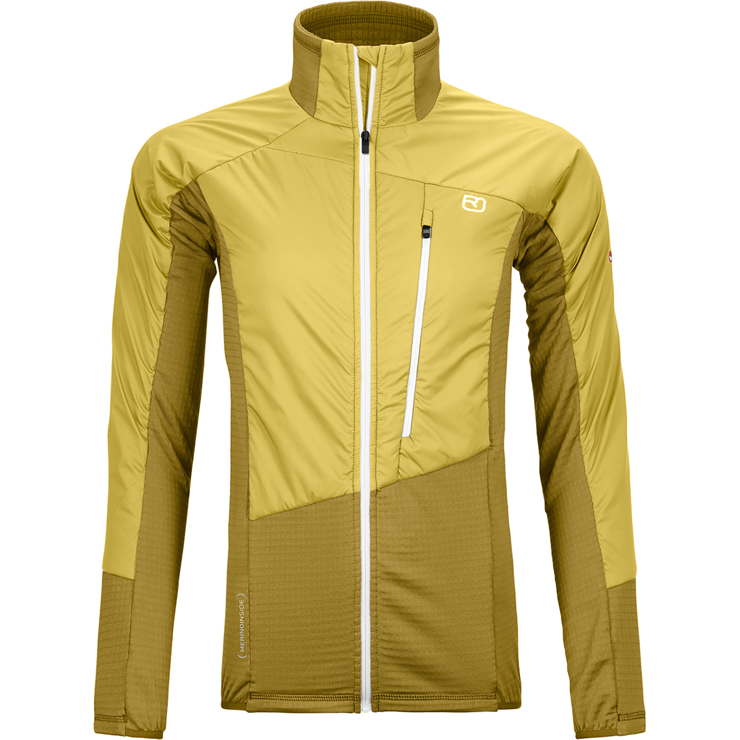 Ortovox Westalpen Swisswool Hybrid Damen Isolationsjacke gelb Größe M Trekking Hautfreundlich Merinowolle