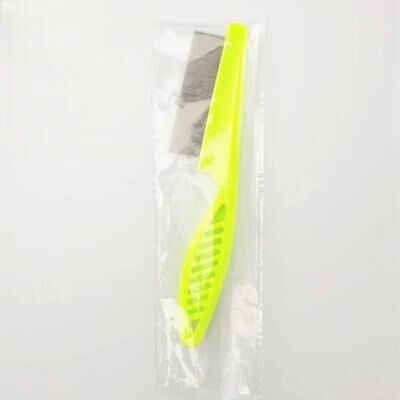 Uplifted Trends Pet Hair Shedding Comb Stainless Steel Flea Comb For Cat And Dog Grooming green m
