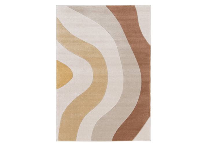 Tapis contemporain - 120x170cm jaune polypropylène