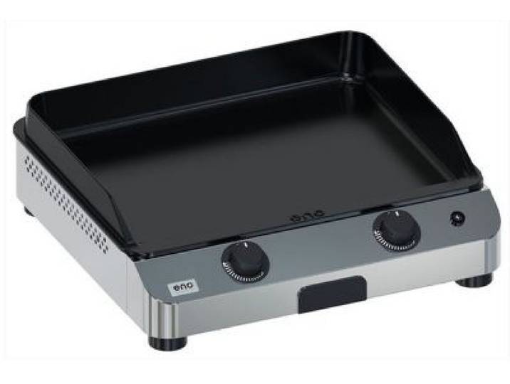 Eno - Plancha Gaz Fusion 60 Inox 2 Brûleurs À Poser, 57x39 Cm