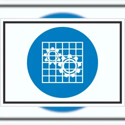 HB-Druck Absperrung prüfen Symbol Aufkleber A4 (210x297mm)