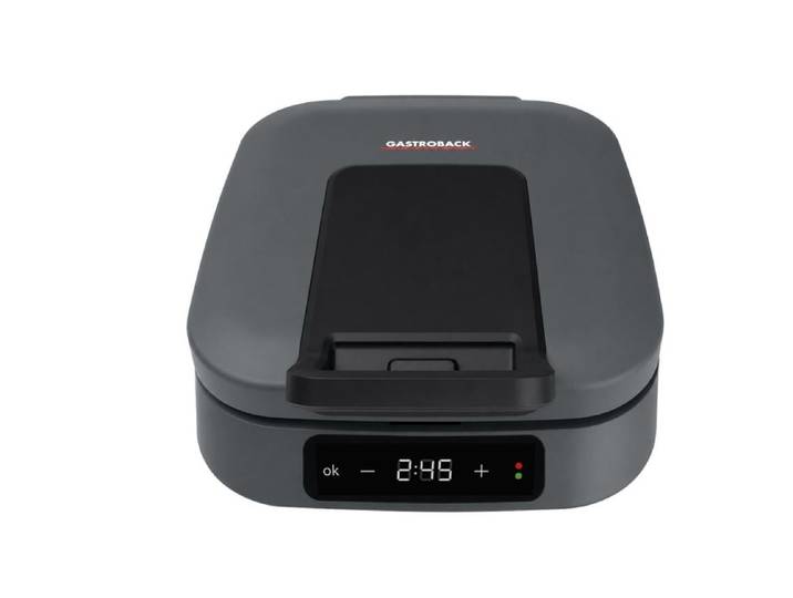 Sandwichmaker GASTROBACK Snack Station 4XL Advanced Kontaktgrill , grau (schwarz), Sandwichmaker, Sandwichmaker