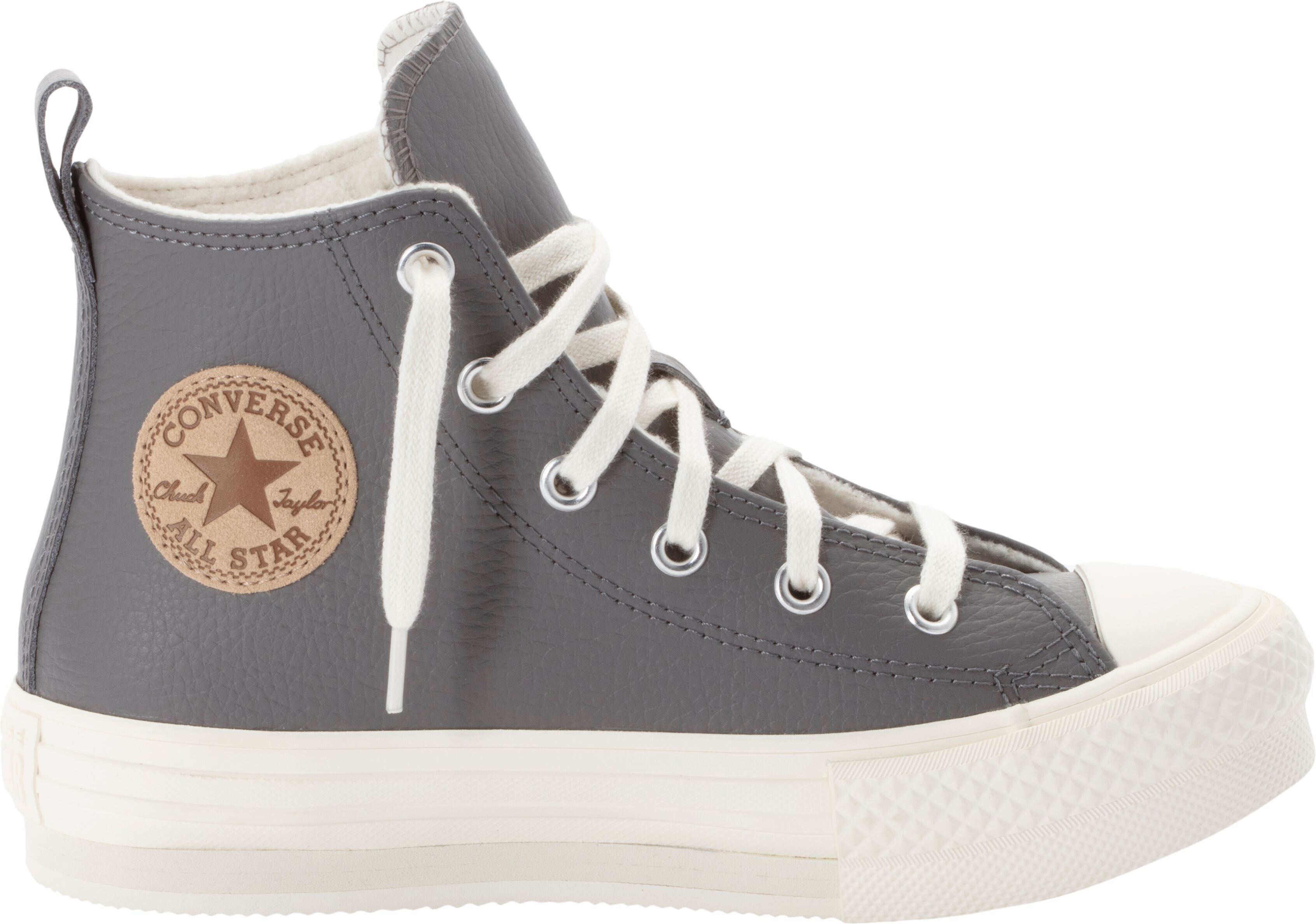 Sneaker CONVERSE "CHUCK TAYLOR ALL STAR EVA LIFT", Mädchen, Gr. 33, grau (sharkskin, warm quarry, egret), Textil, Schuhe Sneaker sharkskin, warm quarry, egret 33