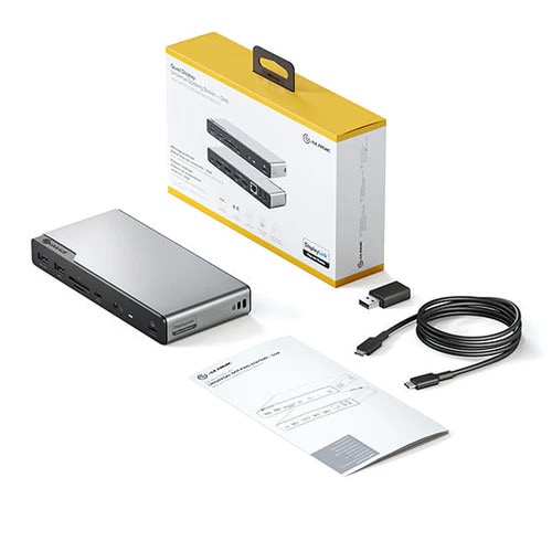 Alogic DV4 Universal Quad Display Docking Station Space Grey DUCDV4