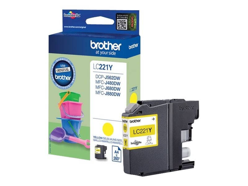 Brother LC221Y original Druckerpatrone Gelb 260 Seiten