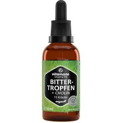 BITTER-TROPFEN 15 Kräuter+Cholin ohne Alkohol