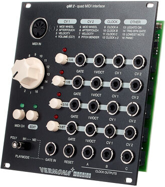 Vermona Modular qMI2 - quad Midi interface