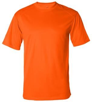 Badger Sport 4120 Men's B Core Top in Safety Orange size 4XL   Polyester BG4120, 412000