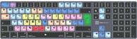 Logickeyboard LKB-MCOM4-TM-UK, Volle Größe (100%), Kabellos, Bluetooth, QWERTY, Grau, Titan
