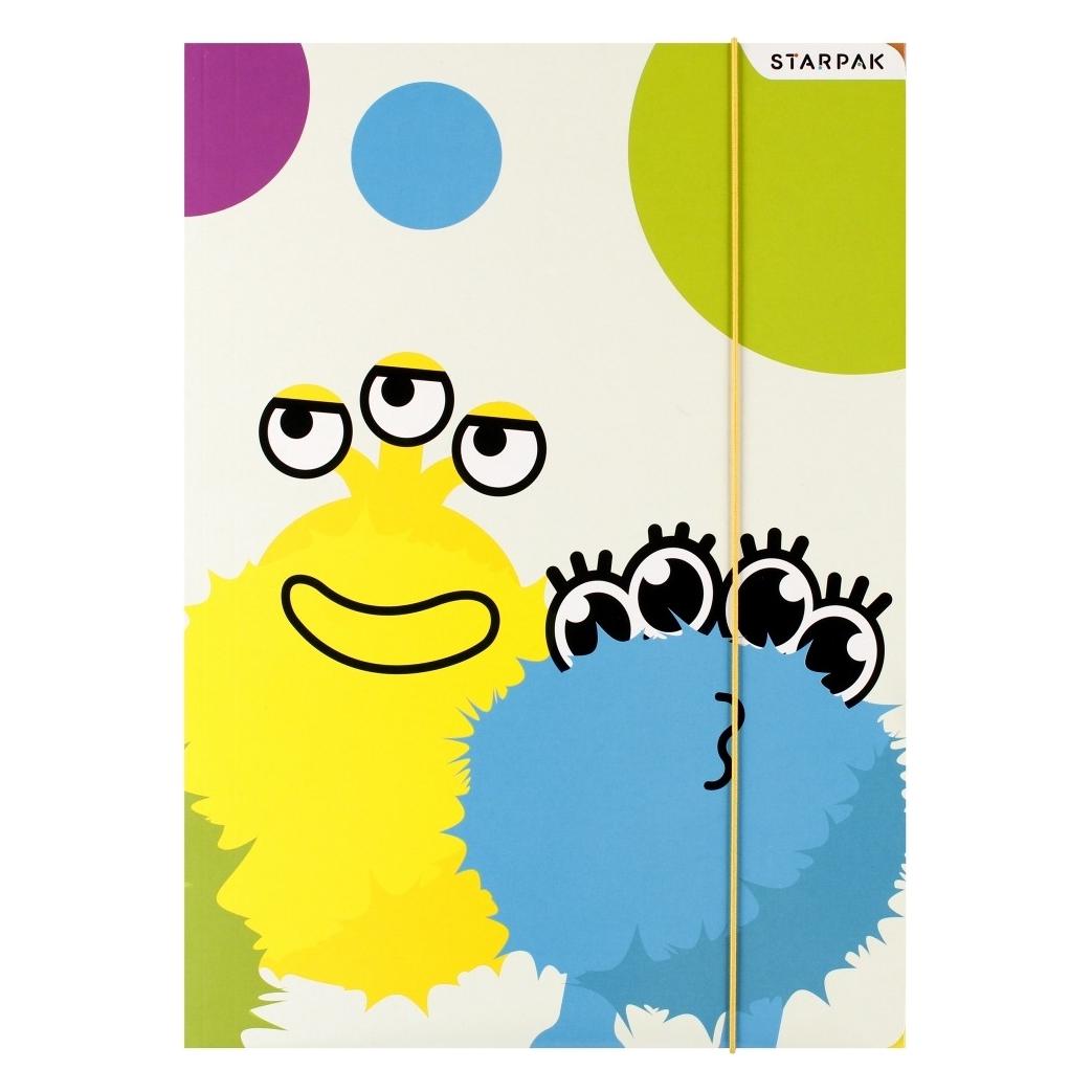 Starpak TECZKA Z GUMKA PAP A4 MONSTER STK FOL 10/100 (A4, 100x) (42127868)