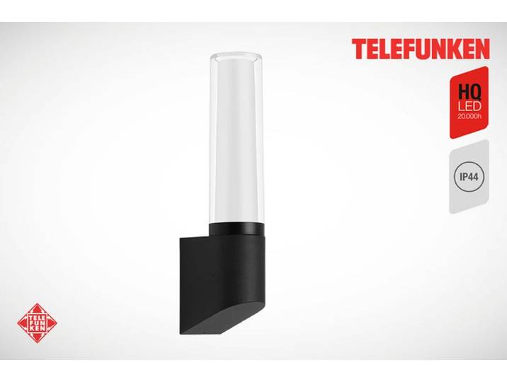 LED Außen-Wandleuchte TELEFUNKEN BRISTOL , schwarz (weiß, neutral), Leuchten, LED Außen-Wandleuchte