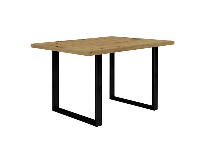 Esstisch - Artisan Eiche - schwarz - 140x90 cm