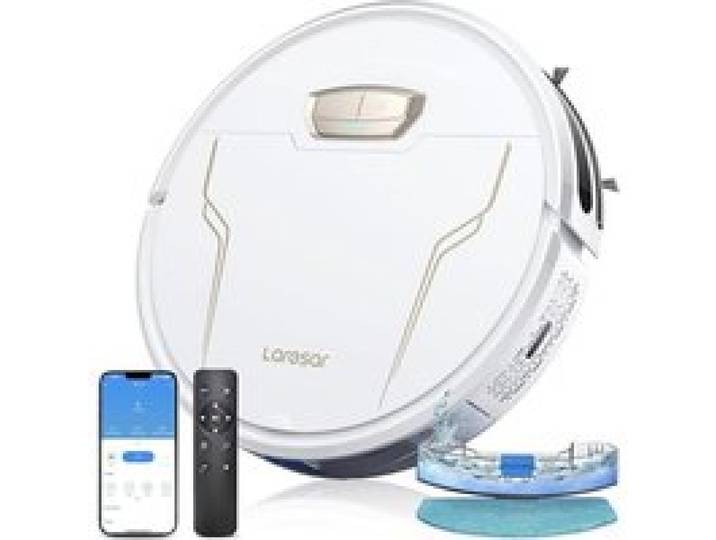 Robot Vacuum 4000Pa Suction with App Remote and Voice Control with Gyroscope Navigation Smart Sweeping Robot for Home Cleaning