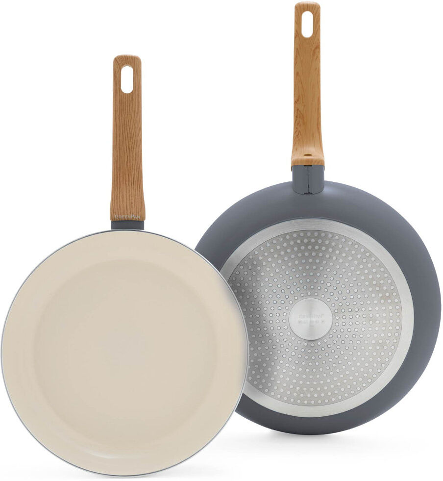 GreenPan Essence PFAS Free Non Stick 2 Piece Frypan Set 26 & 30cm Grey