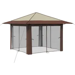 vidaXL, Pavillon, Party-Schatten (330 cm, 330 cm)