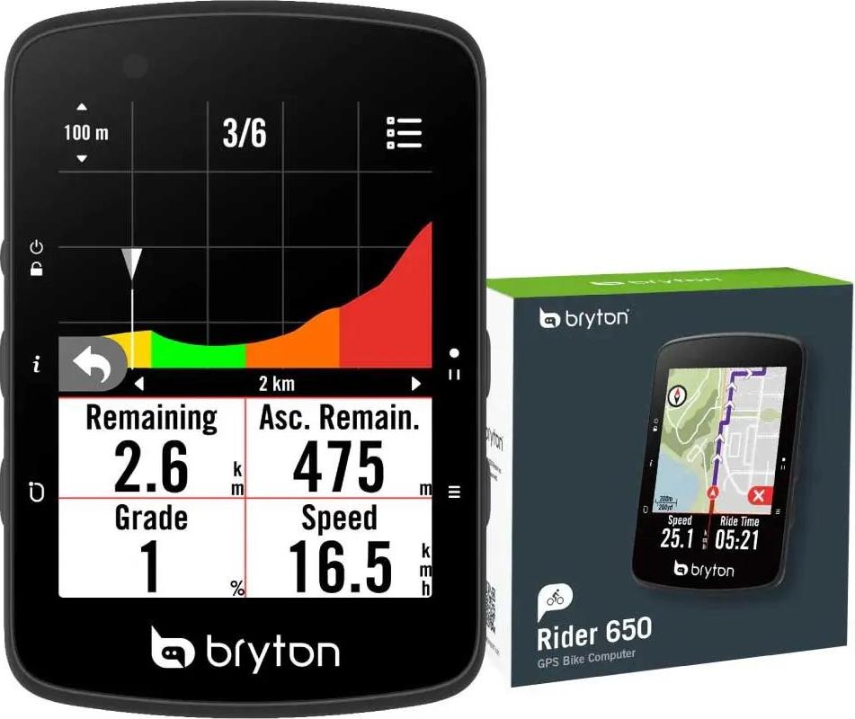 Bryton Rider 650 T Fahrradcomputer Durchsichtig Durchsichtig One Size