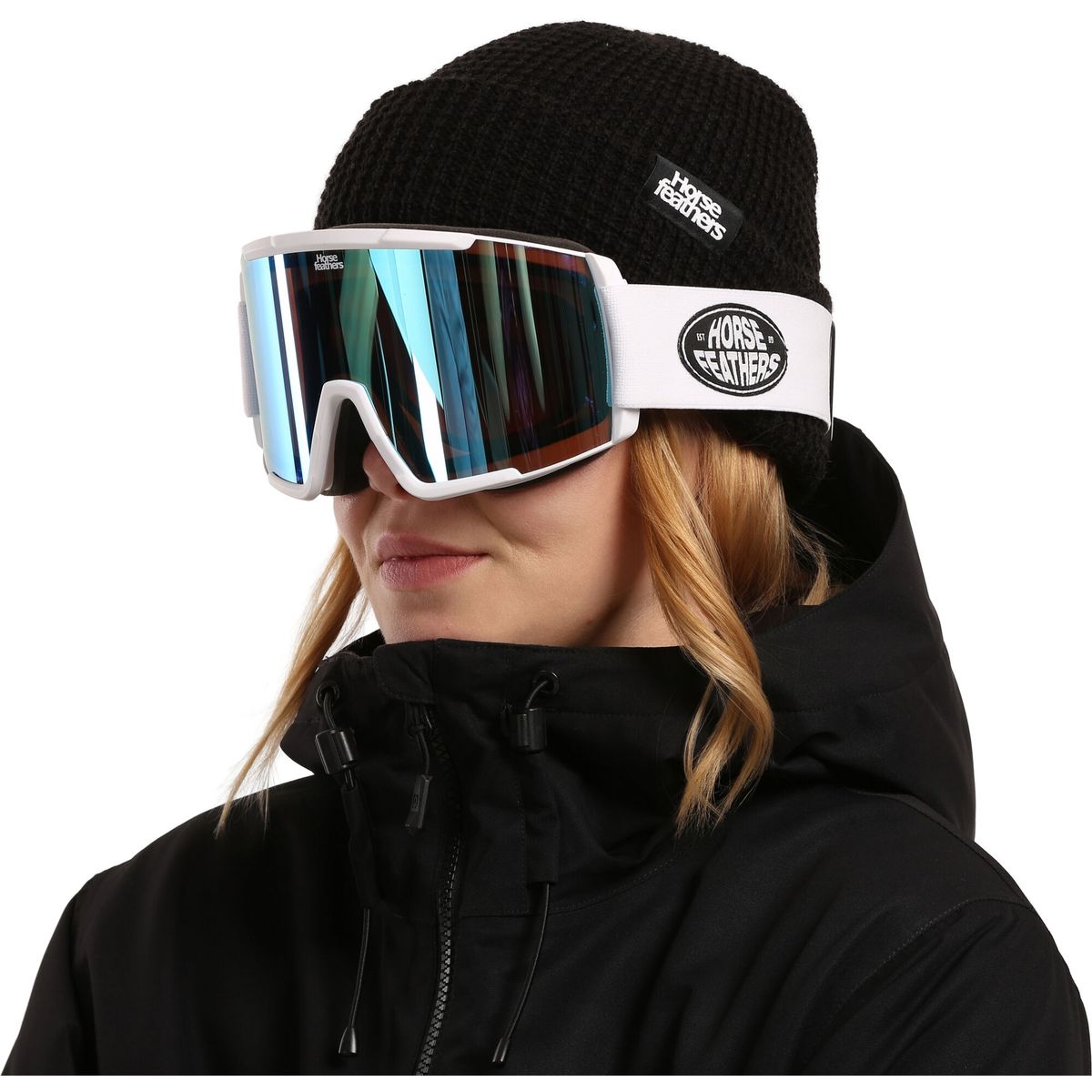 Horsefeathers Feston Goggles white/mirror blue AM320D-white-mirror blue