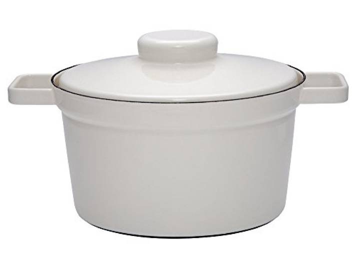 Riess, 2106-211, Topf mit Deckel, Durchmesser 24 cm, Inhalt 3.5 Liter, LIGHT GREY, AROMAPOTS, Truehomeware, Emaille, Induktion