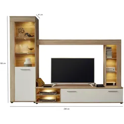 Ebuy24, Regal, Möbelset Logo (240 x 41 x 185 cm)