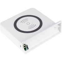 Qi Wireless Charging Pad 15 Watt, Ladeschale weiß, für USB-Desktop-Schnellladestation PCA-D006W (linke Seite)