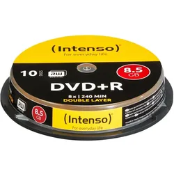 Intenso DVD+R 8.5GB, DL, 8x 8,5 GB DVD+R DL 10 Stück(e)