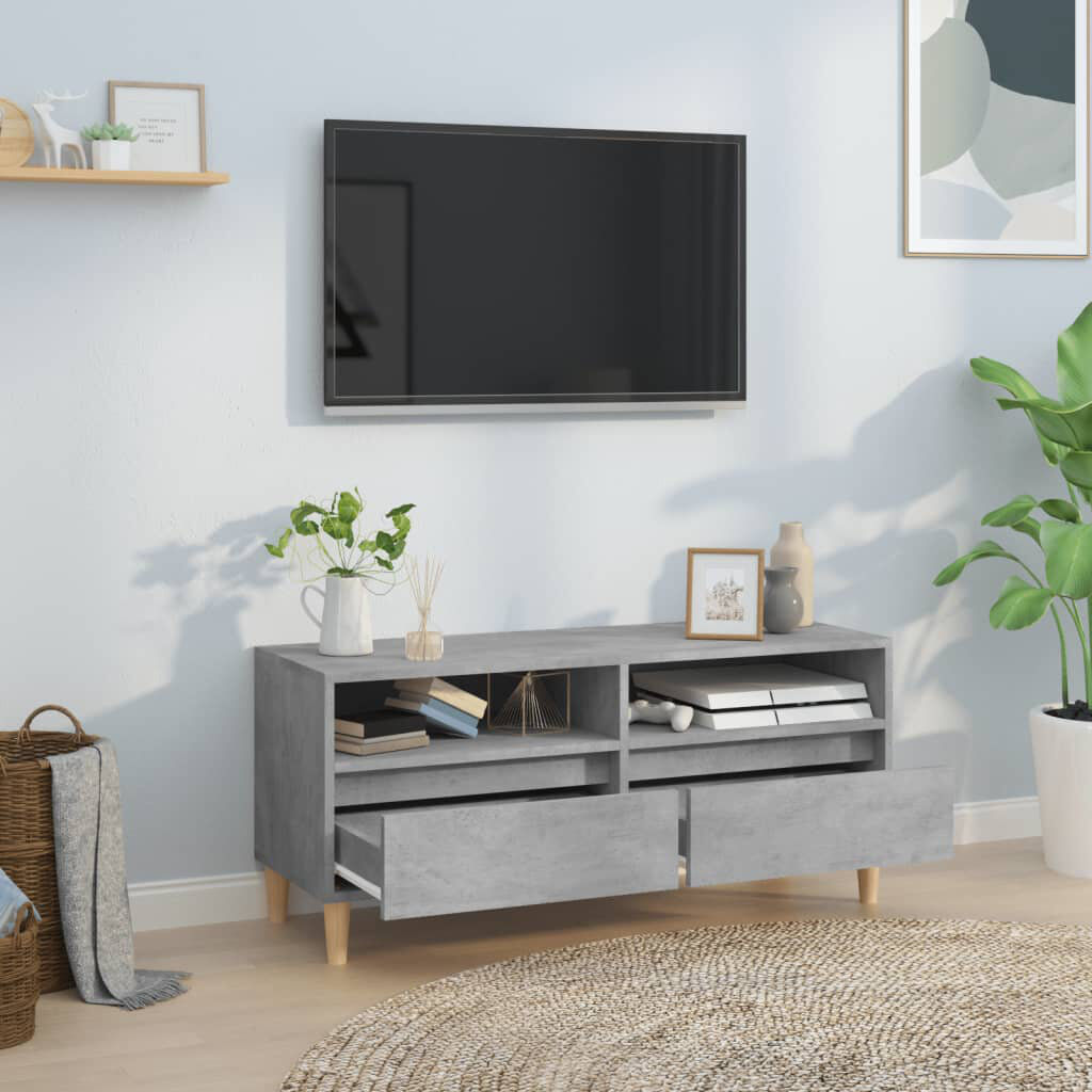 Alpen Home Howie TV Cabinet 100x34,5x44,5 cm Engineered Wood Concrete Grey