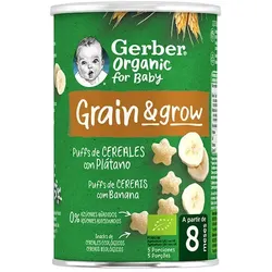 Gerber Bio-Puffgetreide und Banane