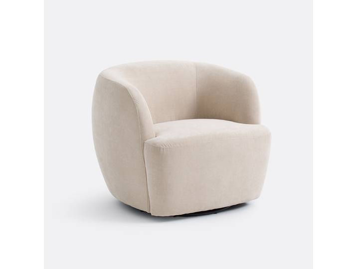 LA REDOUTE Fauteuil compact rotatif, LINETE Beige