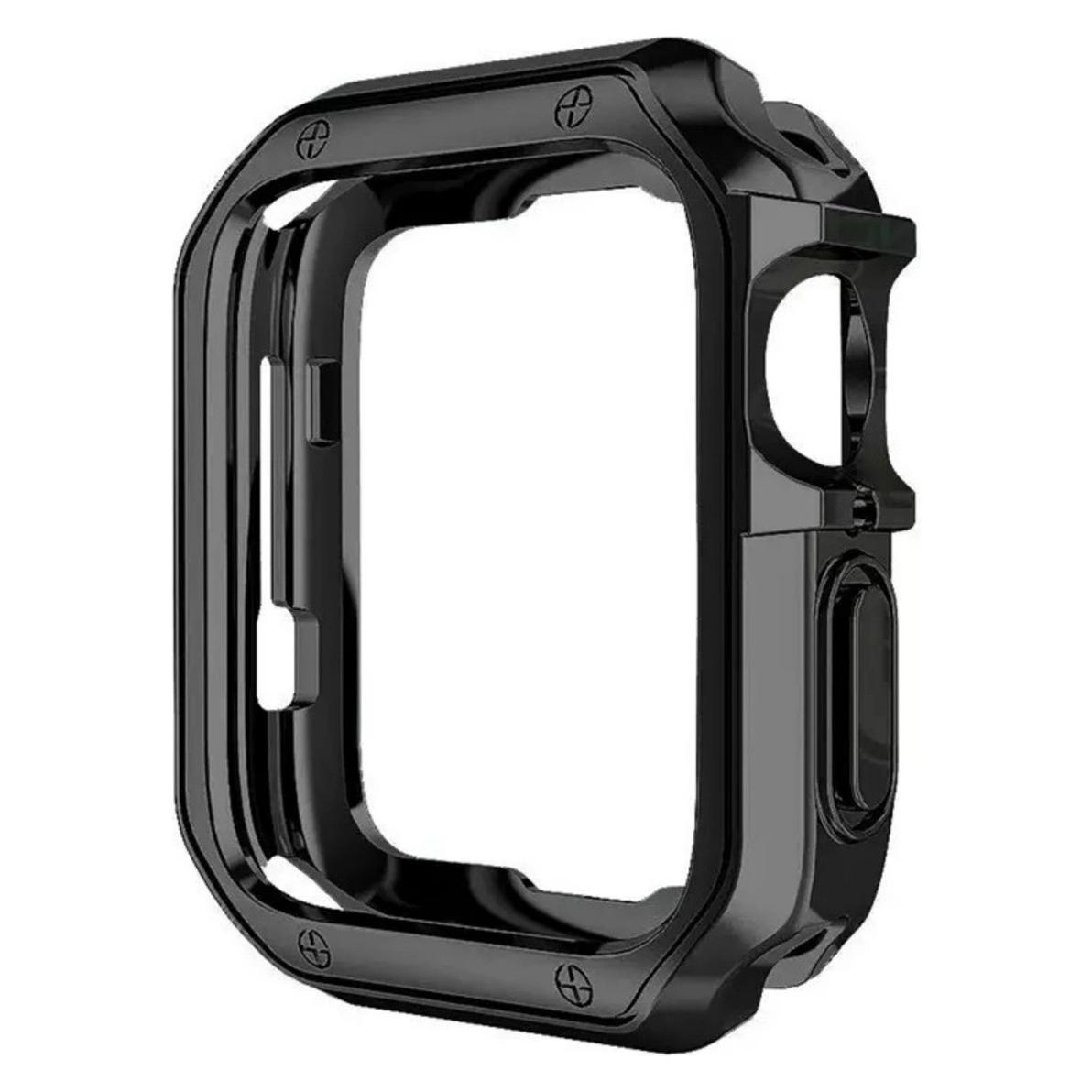 Hurtel Soft Strong Watch Case für Apple Watch 41 mm (Serie 7/8/9) - Schwarz (60402770)