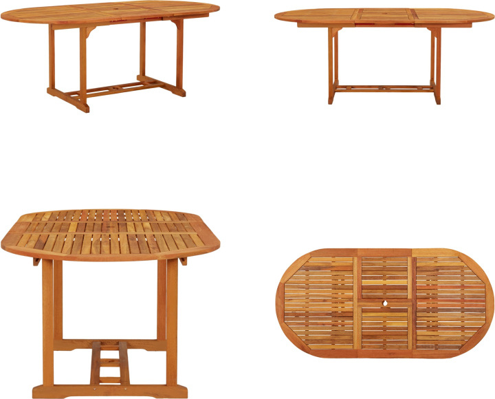 vidaXL Gartentisch 200x100x75 cm Massivholz Eukalyptus - Gartentisch - Gartentische - Gartentisch Holz - Gartentisch Massivholz