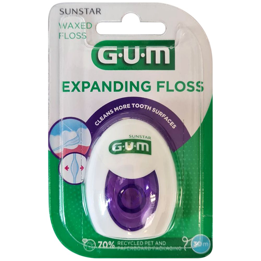 GUM Expanding Floss Flausch-Zahnseide 30 m Zahnseide