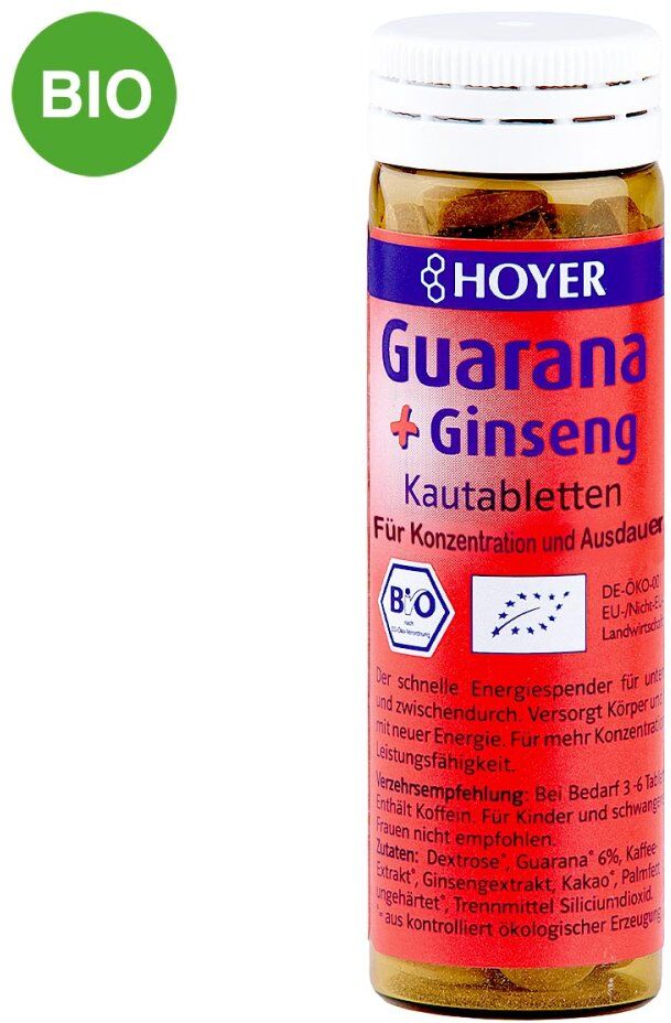 Hoyer Guarana & Ginseng Kautabletten 60stk