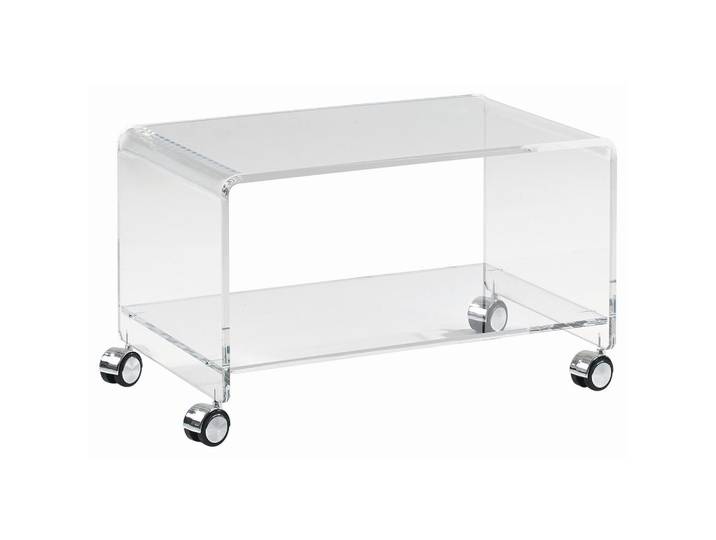 Tv-Element, Klar, Kunststoff, 63x38x38 cm, Wohnzimmer, TV Möbel, TV-Racks
