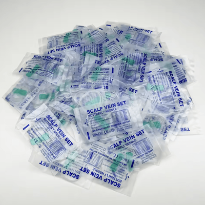 Inspire Curations 100PCS Disposable Veterinary Butterfly Infusion Needles green 21g