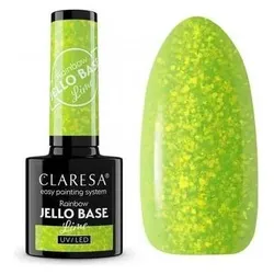 Claresa, Nagellack, Rainbow Jello Base Hybrid/Soakoff In Lime (Lime, Gel-Effekt Nagellack)