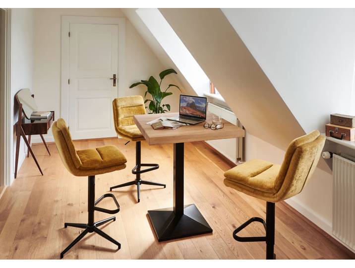 4 höhenverstellbare Barstühle Cole mit 360 Grad Drehfunktion – 3%-Vorkasse-Rabatt